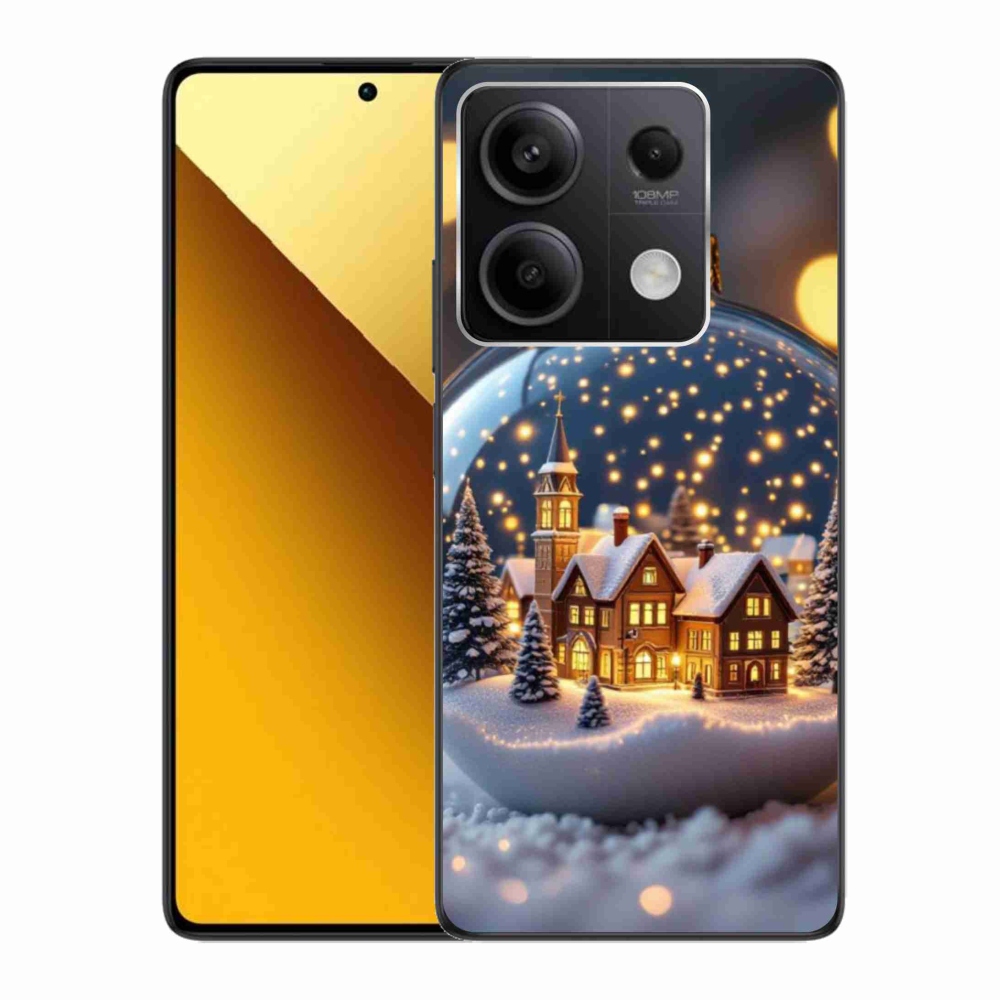 Gelový kryt mmCase na Xiaomi Redmi Note 13 5G - vánoční koule 4