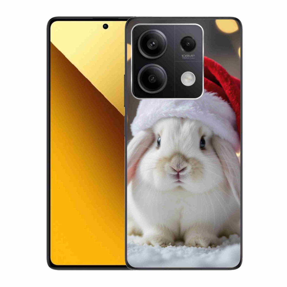 Gelový kryt mmCase na Xiaomi Redmi Note 13 5G - vánoční králík