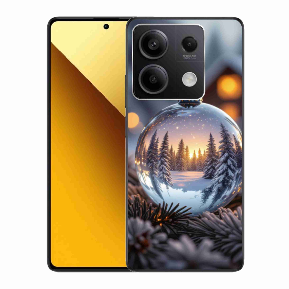 Gelový kryt mmCase na Xiaomi Redmi Note 13 5G - vánoční ozdoba