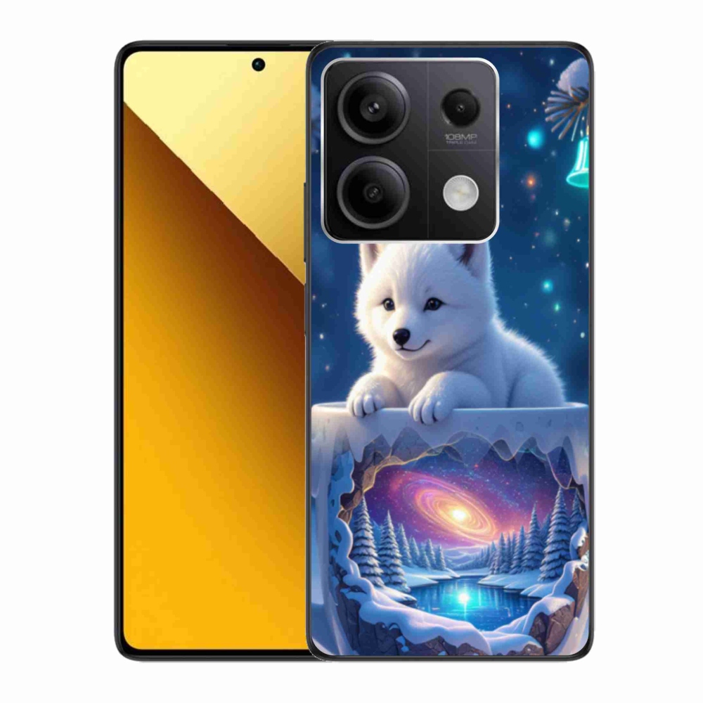 Gelový kryt mmCase na Xiaomi Redmi Note 13 5G - vánoční štěně