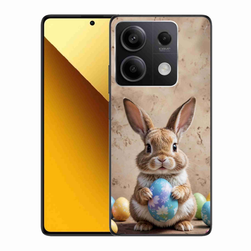 Gelový kryt mmCase na Xiaomi Redmi Note 13 5G - velikonoční králíček