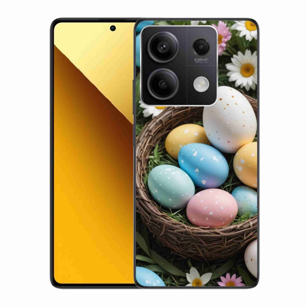 Gelový kryt mmCase na Xiaomi Redmi Note 13 5G - velikonoční vajíčka 2