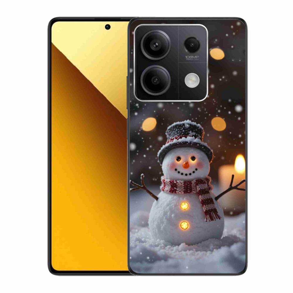 Gelový kryt mmCase na Xiaomi Redmi Note 13 5G - veselý sněhulák