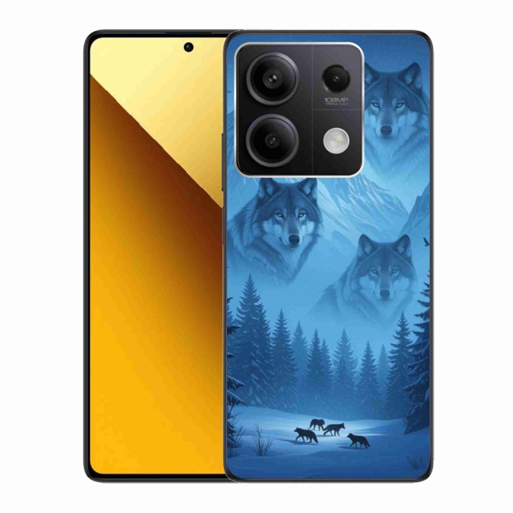Gelový kryt mmCase na Xiaomi Redmi Note 13 5G - vlčí smečka