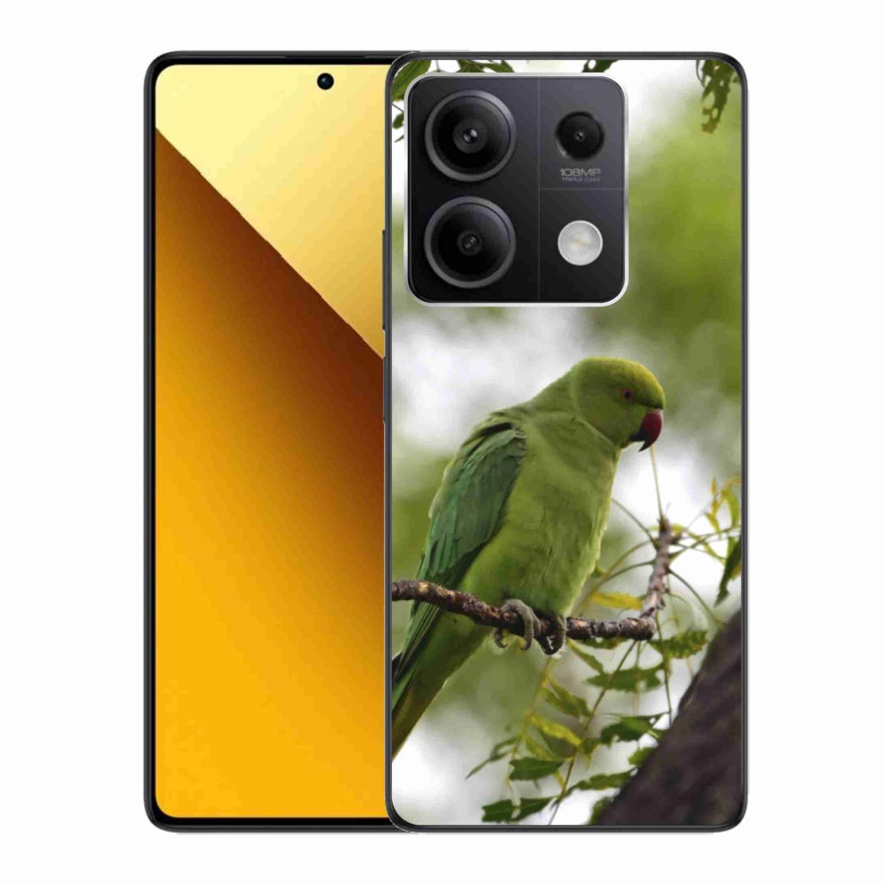 Gelový kryt mmCase na Xiaomi Redmi Note 13 5G - zelený papoušek