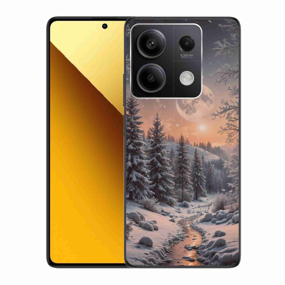 Gelový kryt mmCase na Xiaomi Redmi Note 13 5G - zimní krajina 2