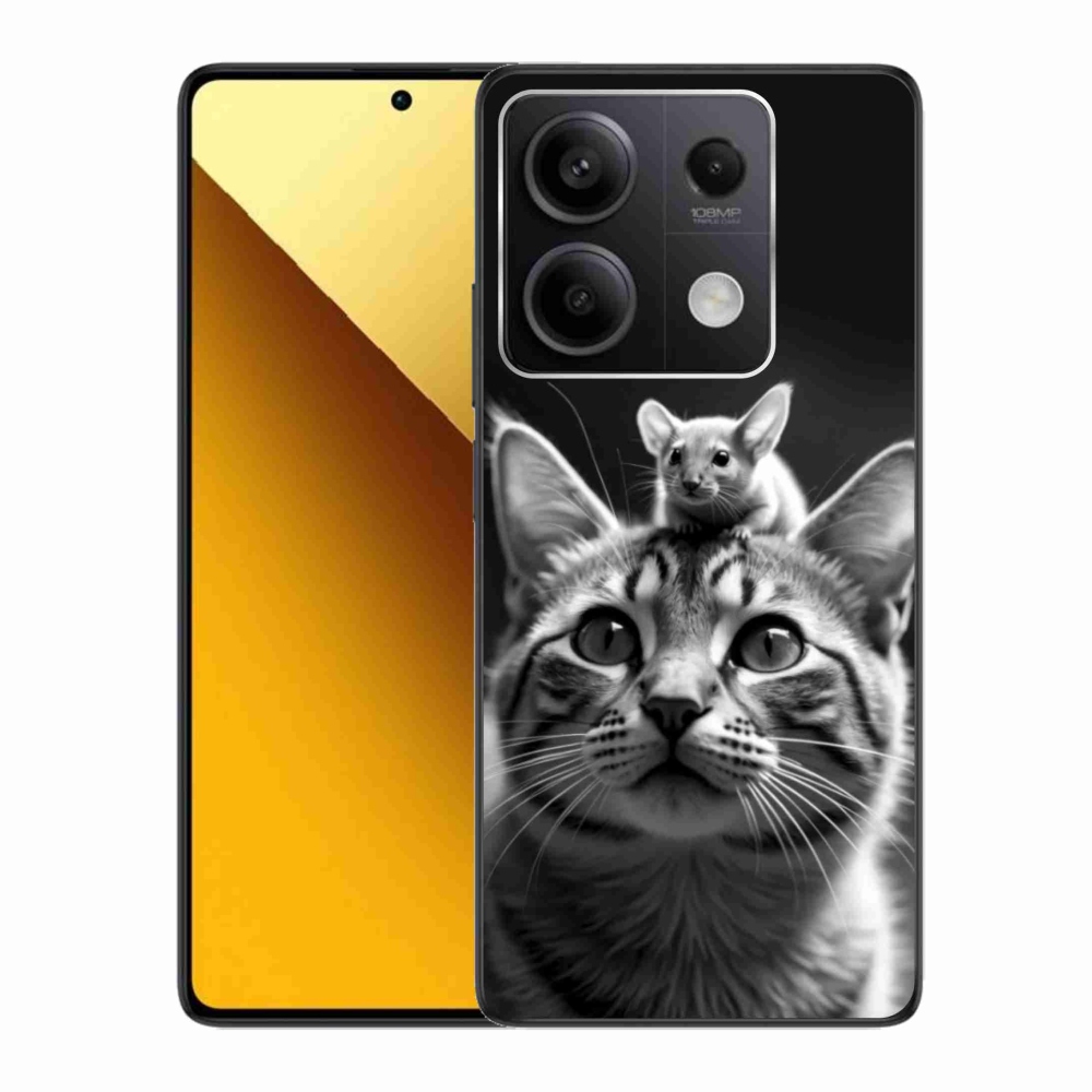 Gelový kryt mmCase na Xiaomi Redmi Note 13 5G - zvířecí přátelství 2