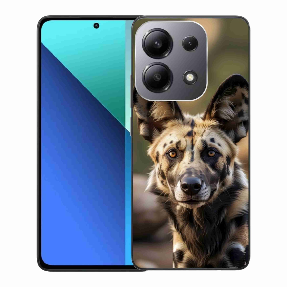 Gelový kryt mmCase na Xiaomi Redmi Note 13 - africký divoký pes