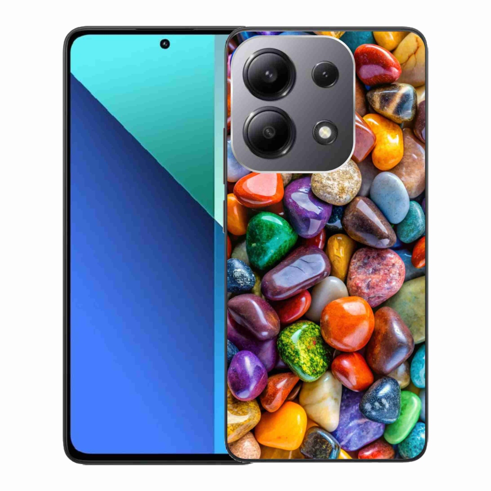 Gelový kryt mmCase na Xiaomi Redmi Note 13 - barevné kamínky