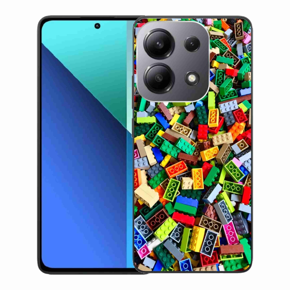 Gelový kryt mmCase na Xiaomi Redmi Note 13 - barevné stavební kostky