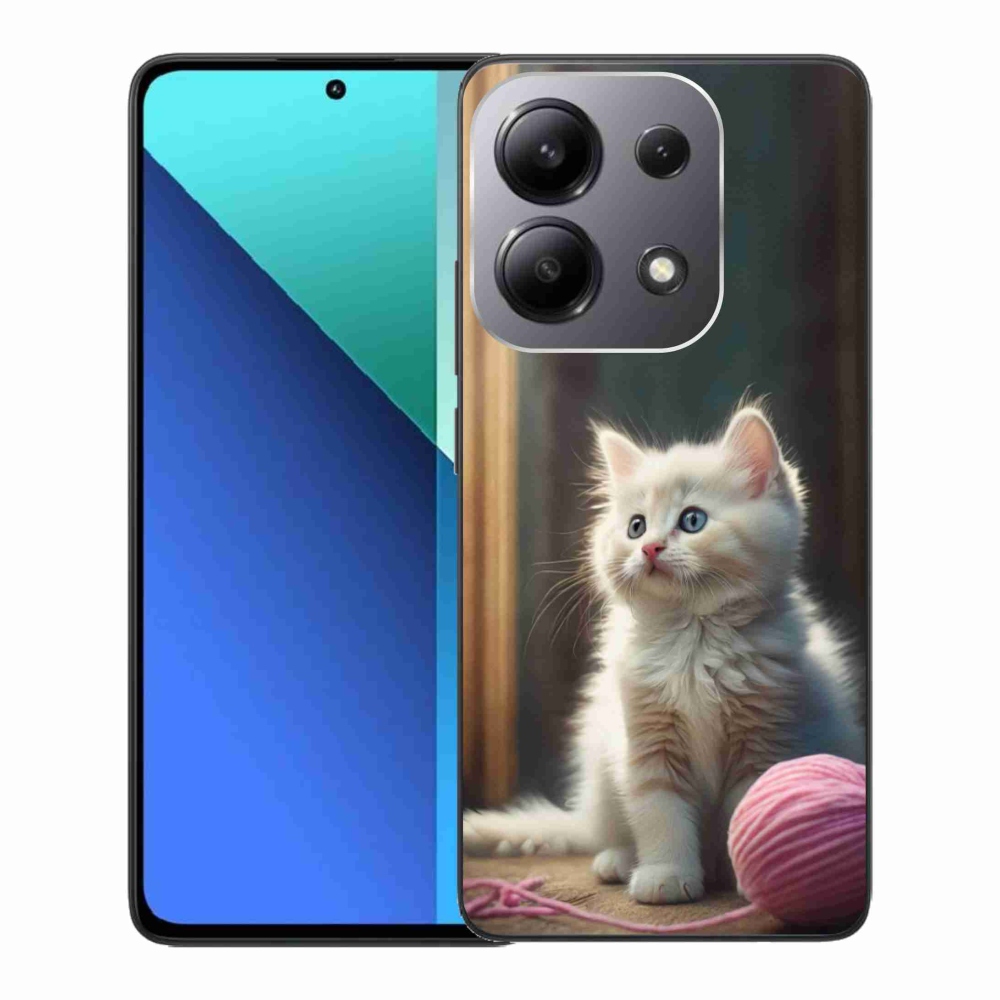 Gelový kryt mmCase na Xiaomi Redmi Note 13 - bílé kotě 2