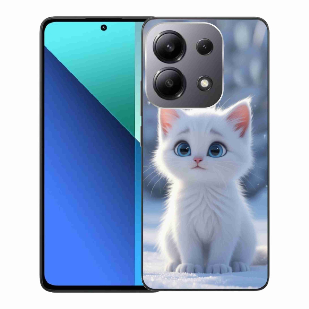 Gelový kryt mmCase na Xiaomi Redmi Note 13 - bílé kotě 3