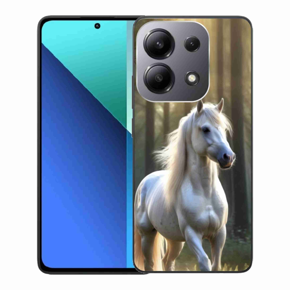 Gelový kryt mmCase na Xiaomi Redmi Note 13 - bílý kůň 3