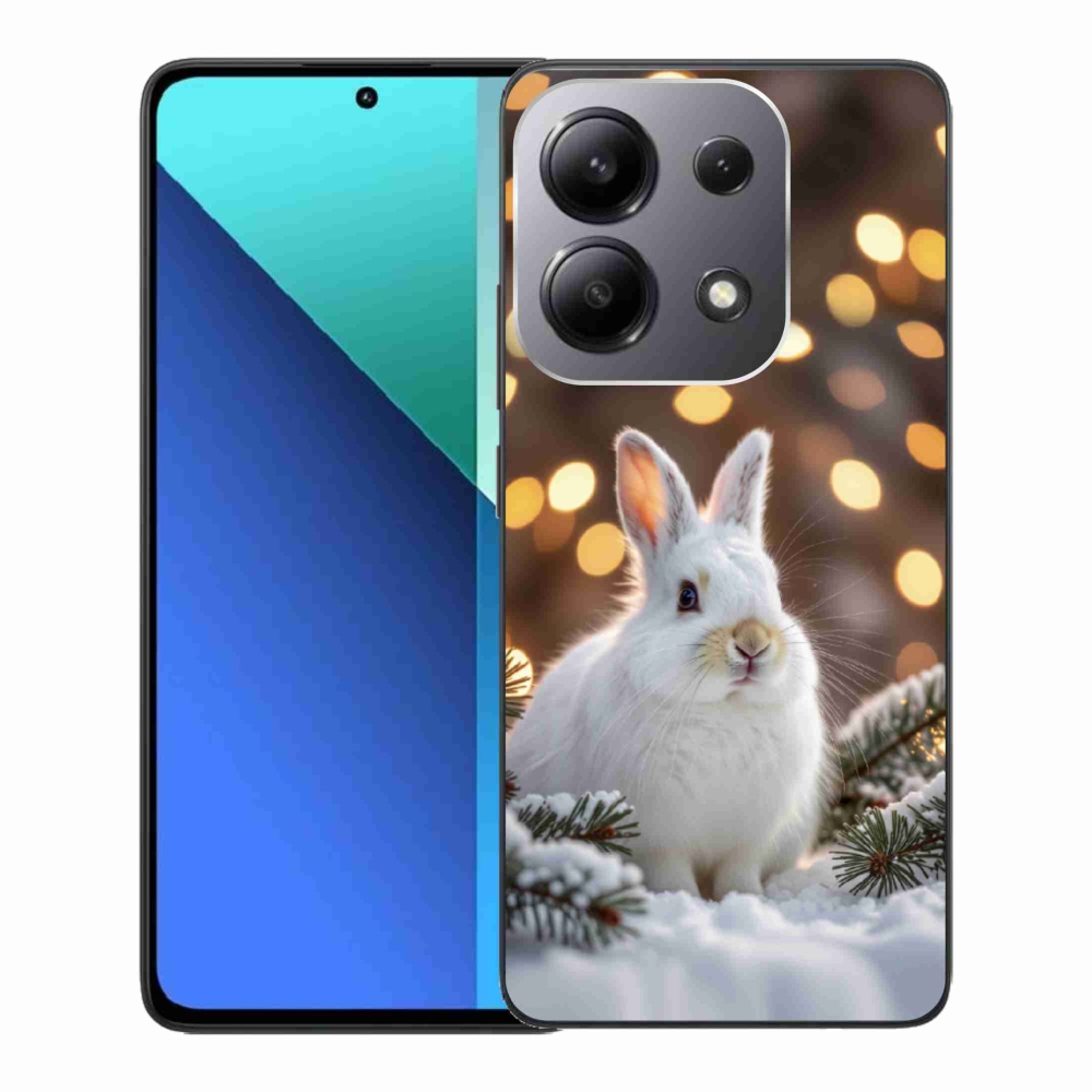 Gelový kryt mmCase na Xiaomi Redmi Note 13 - bílý zajíc