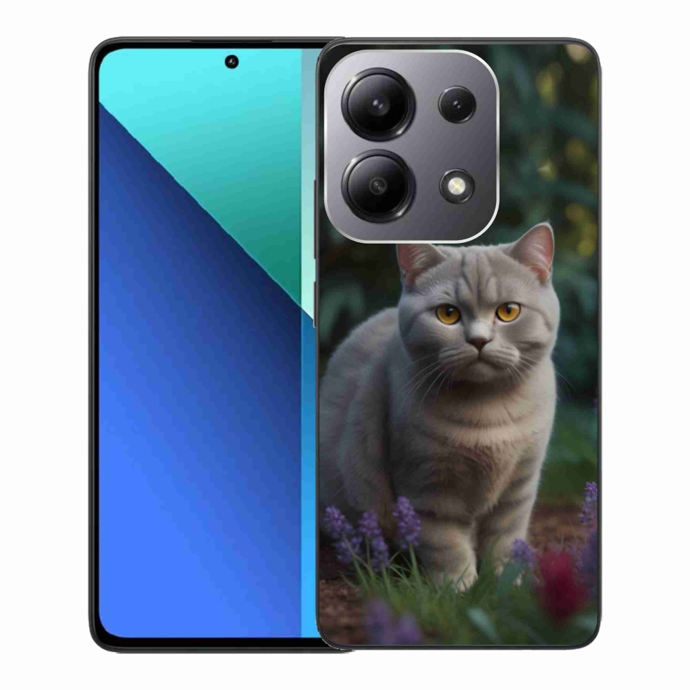 Gelový kryt mmCase na Xiaomi Redmi Note 13 - britská kočka
