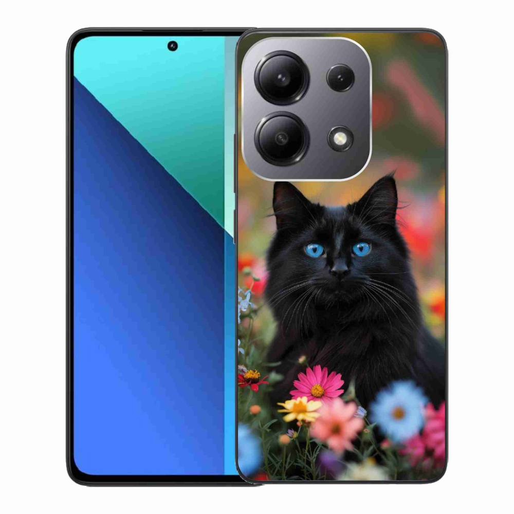Gelový kryt mmCase na Xiaomi Redmi Note 13 - černé kotě 4