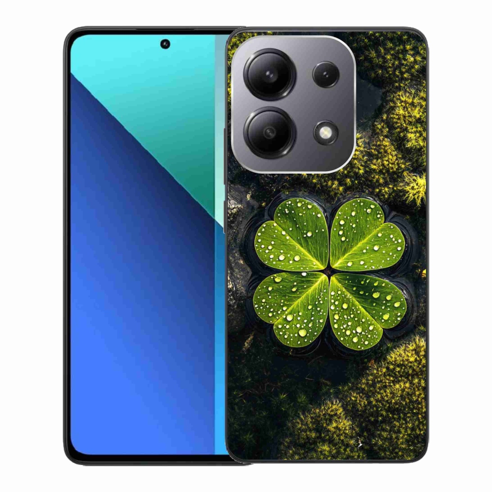 Gelový kryt mmCase na Xiaomi Redmi Note 13 - čtyřlístek