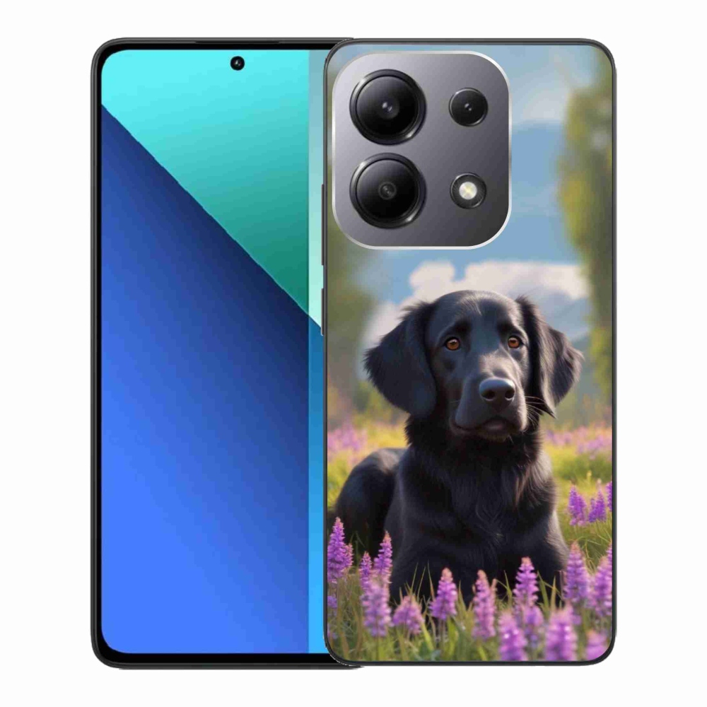 Gelový kryt mmCase na Xiaomi Redmi Note 13 - elegantní černý retrívr