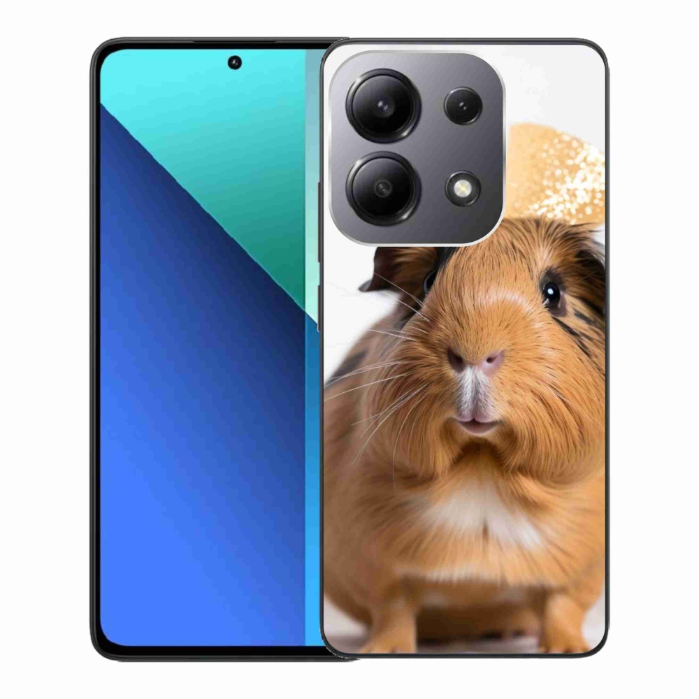 Gelový kryt mmCase na Xiaomi Redmi Note 13 - hnědé morče