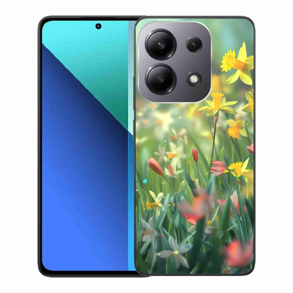 Gelový kryt mmCase na Xiaomi Redmi Note 13 - jarní květy