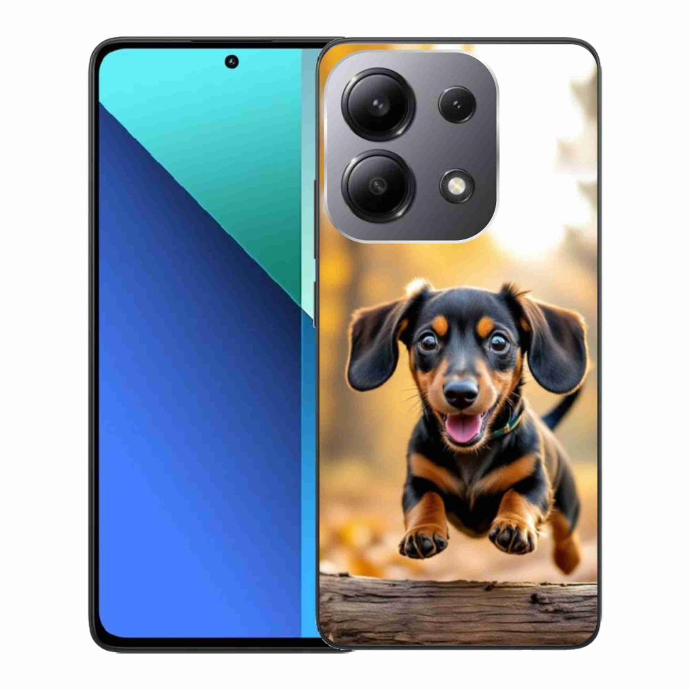 Gelový kryt mmCase na Xiaomi Redmi Note 13 - jezevčík 2