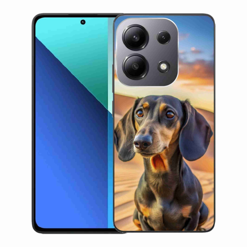 Gelový kryt mmCase na Xiaomi Redmi Note 13 - jezevčík 3 