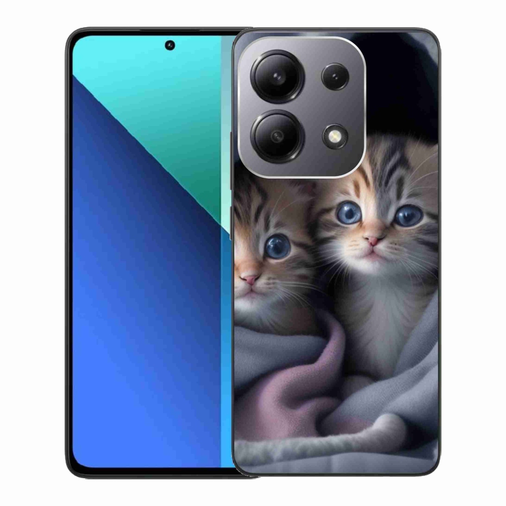 Gelový kryt mmCase na Xiaomi Redmi Note 13 - kočičí duo 2