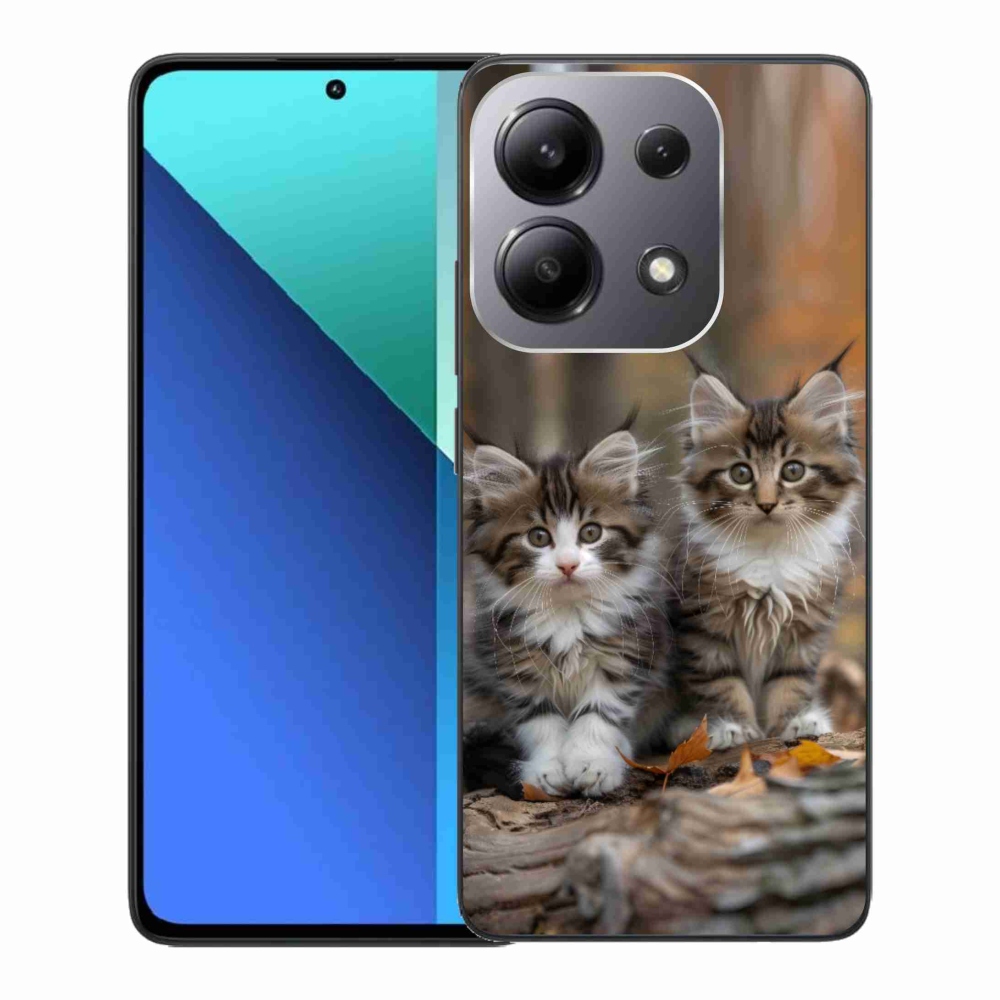 Gelový kryt mmCase na Xiaomi Redmi Note 13 - kočičí duo 3