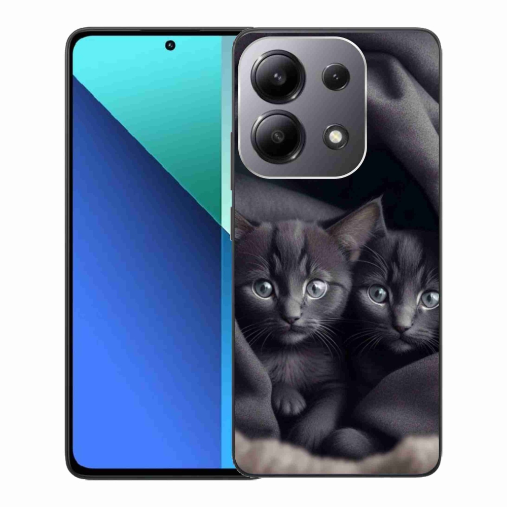 Gelový kryt mmCase na Xiaomi Redmi Note 13 - kočičí duo