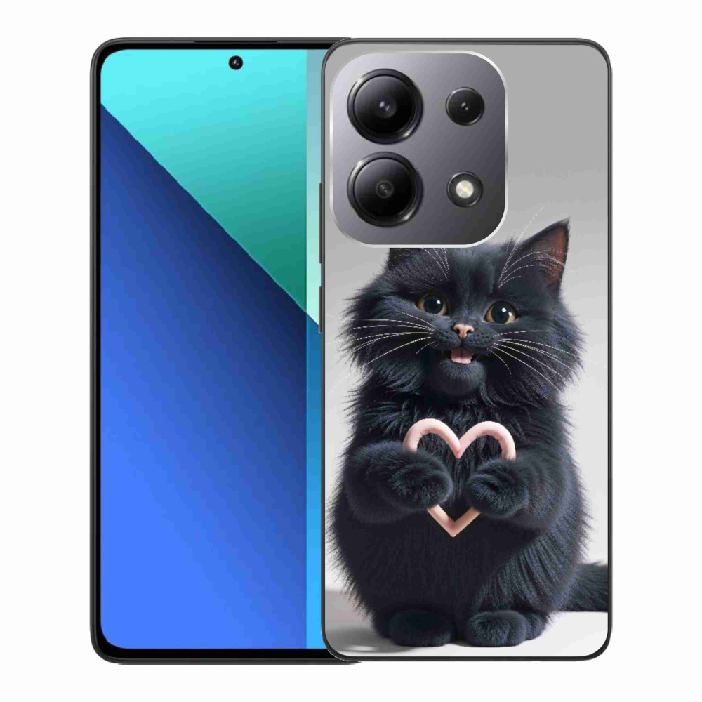Gelový kryt mmCase na Xiaomi Redmi Note 13 - kočičí láska 3
