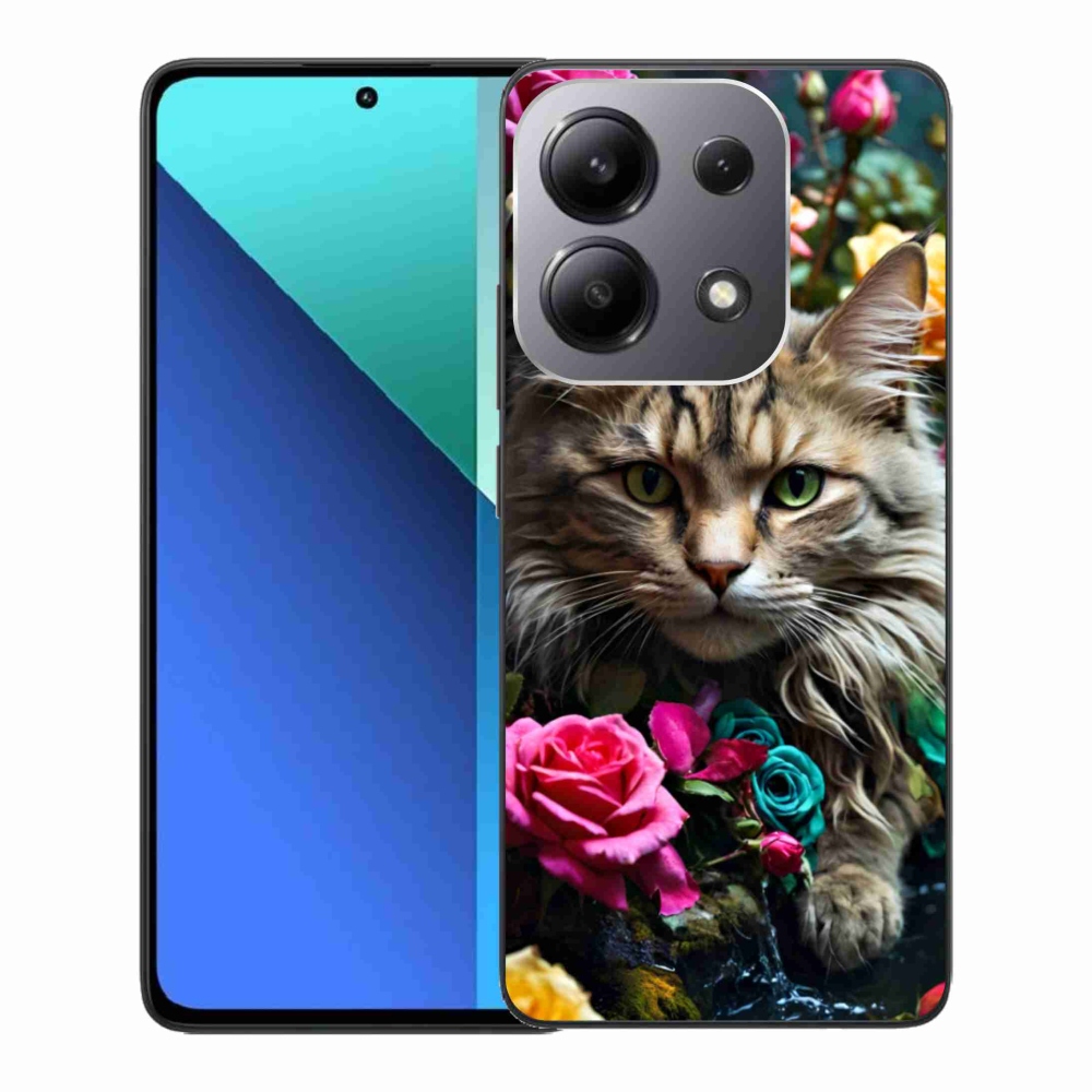 Gelový kryt mmCase na Xiaomi Redmi Note 13 - kočíčí pohled 2