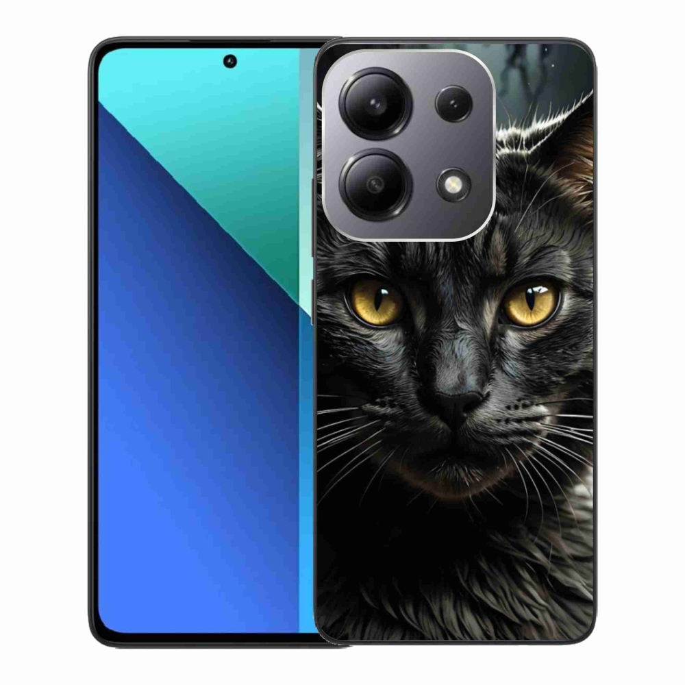 Gelový kryt mmCase na Xiaomi Redmi Note 13 - kočičí pohled 3