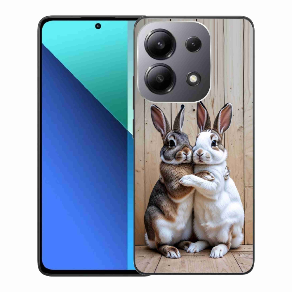 Gelový kryt mmCase na Xiaomi Redmi Note 13 - králičí pár