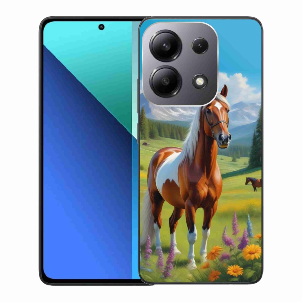 Gelový kryt mmCase na Xiaomi Redmi Note 13 - kůň na louce
