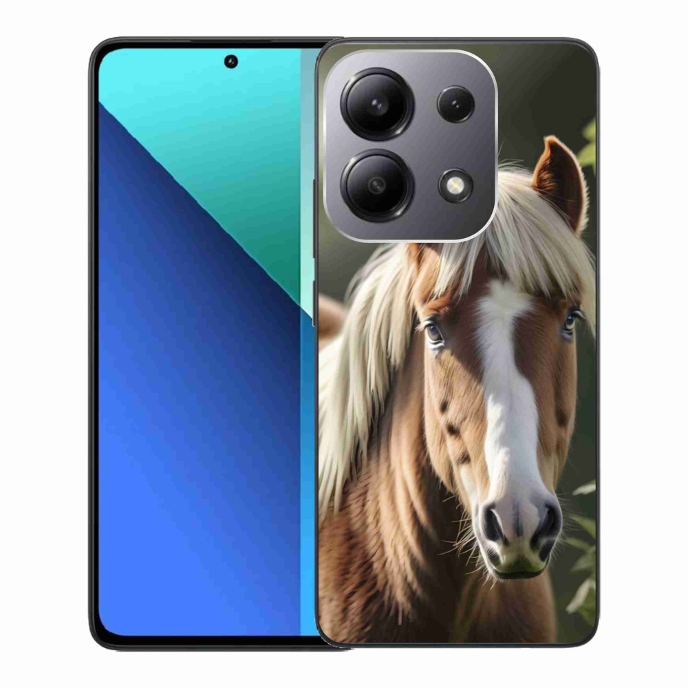 Gelový kryt mmCase na Xiaomi Redmi Note 13 - kůň se světlou hřívou