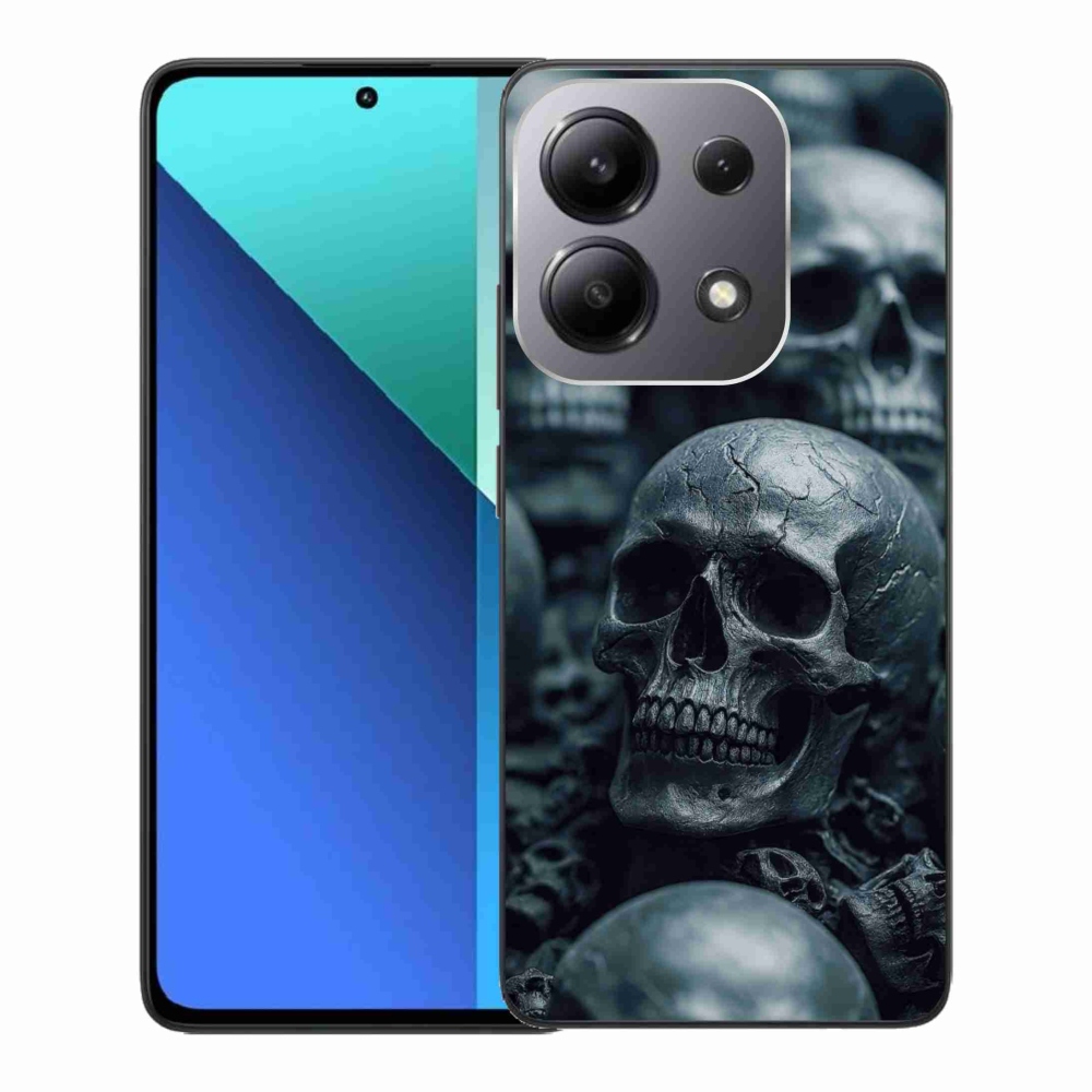 Gelový kryt mmCase na Xiaomi Redmi Note 13 - lebka 2