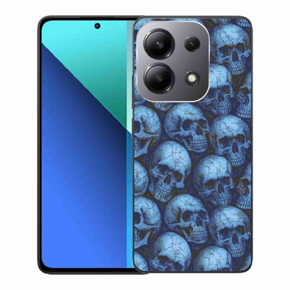 Gelový kryt mmCase na Xiaomi Redmi Note 13 - lebky