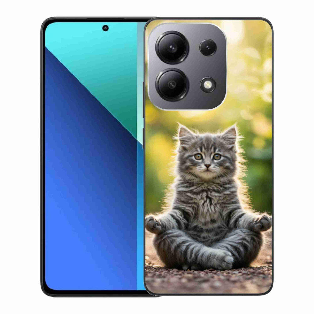 Gelový kryt mmCase na Xiaomi Redmi Note 13 - meditující kotě