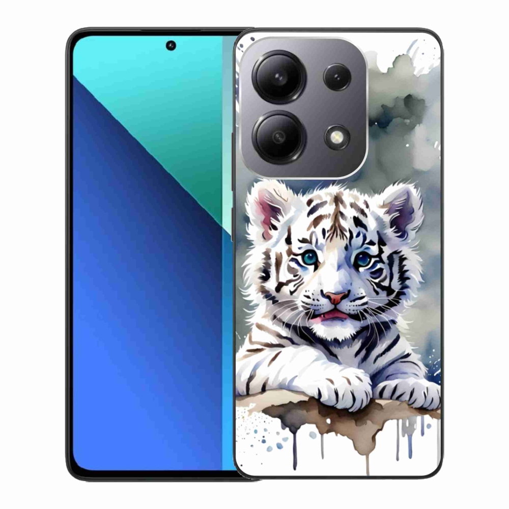 Gelový kryt mmCase na Xiaomi Redmi Note 13 - mládě bílého tygra