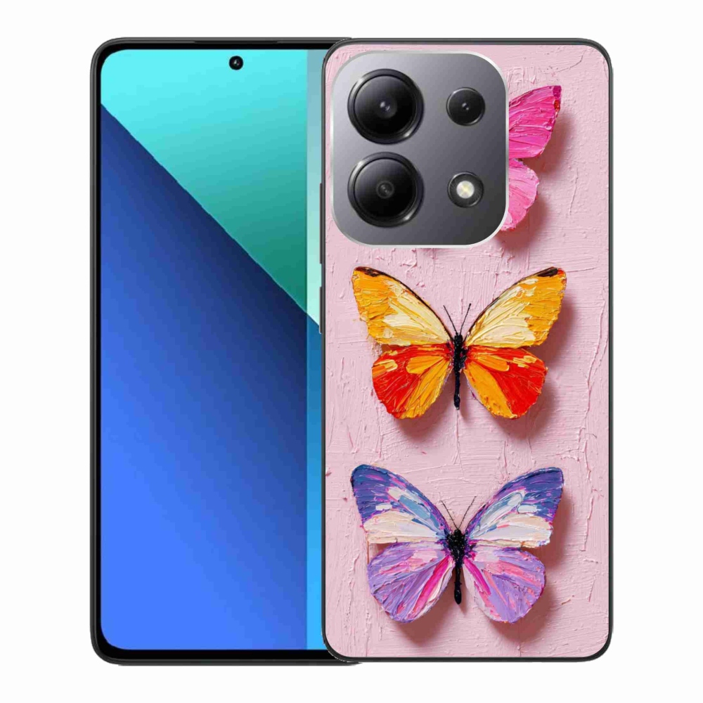 Gelový kryt mmCase na Xiaomi Redmi Note 13 - motýlí trojice