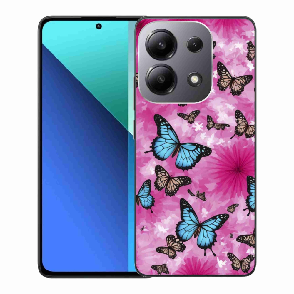Gelový kryt mmCase na Xiaomi Redmi Note 13 - motýlí zahrada