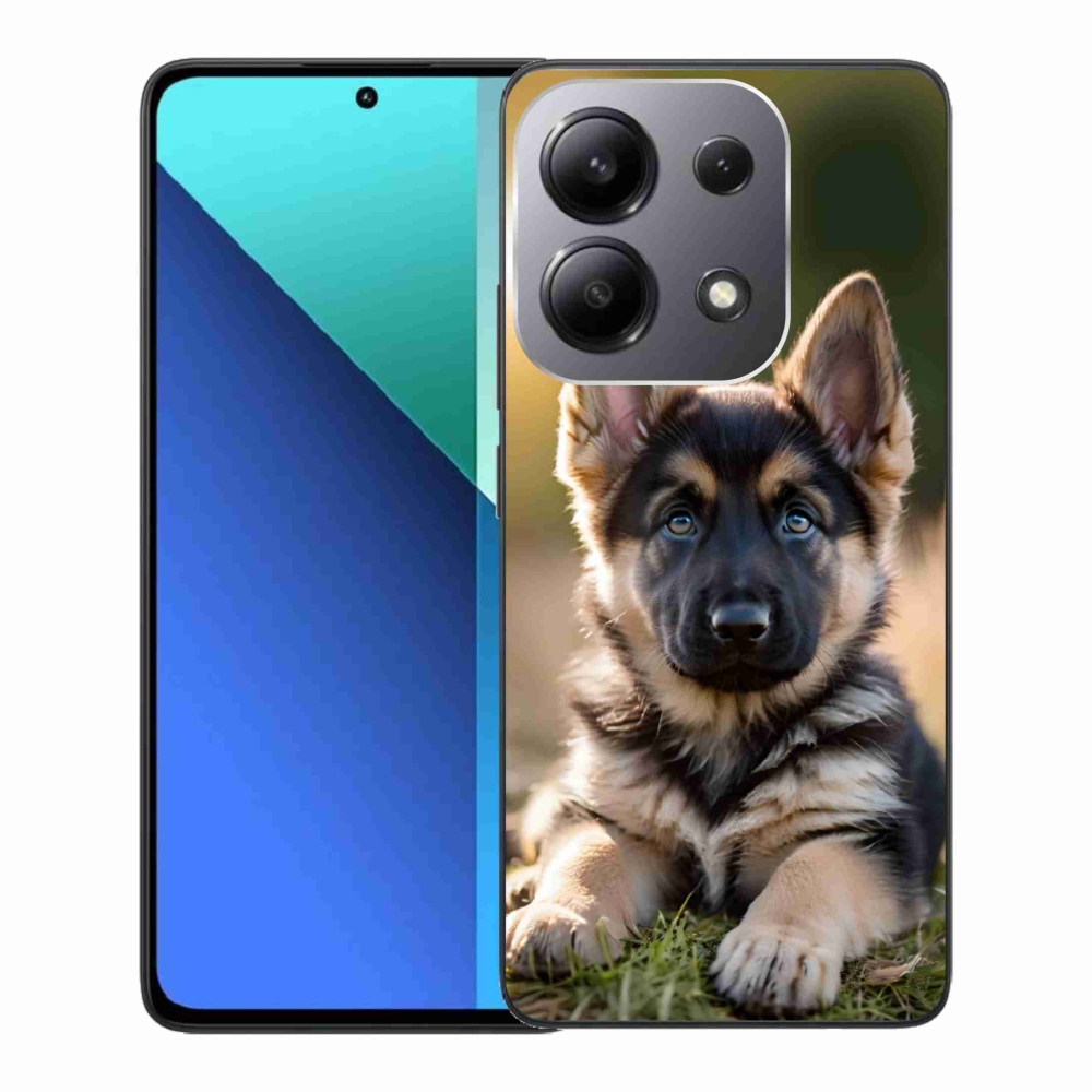 Gelový kryt mmCase na Xiaomi Redmi Note 13 - německý ovčák v přírodě