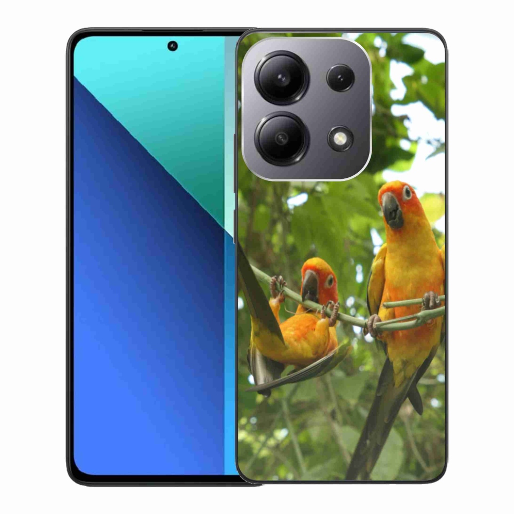 Gelový kryt mmCase na Xiaomi Redmi Note 13 - papoušci aratingy