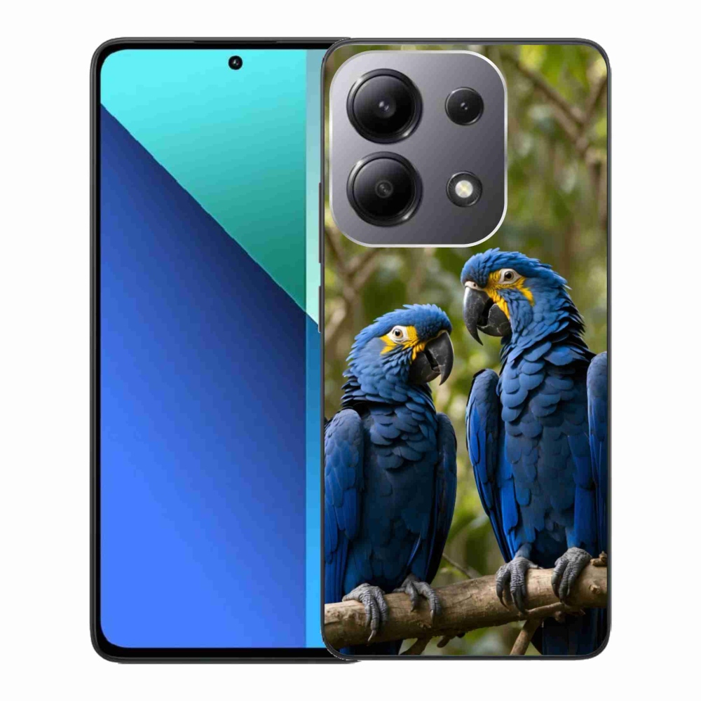 Gelový kryt mmCase na Xiaomi Redmi Note 13 - papouščí duo