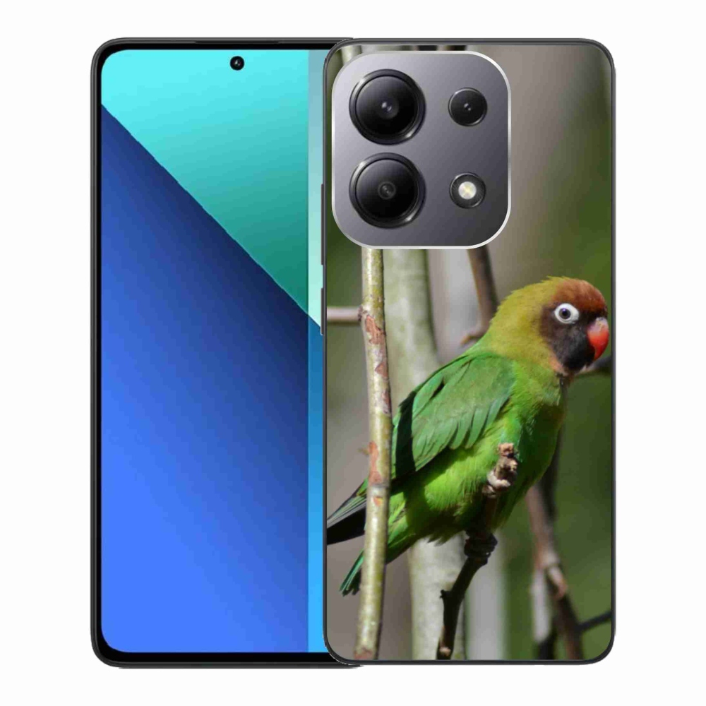 Gelový kryt mmCase na Xiaomi Redmi Note 13 - papoušek agapornis