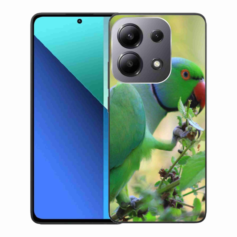 Gelový kryt mmCase na Xiaomi Redmi Note 13 - papoušek alexandr