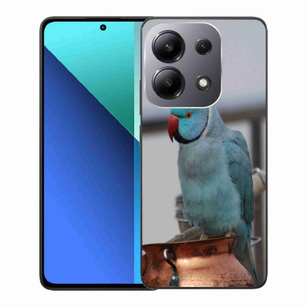 Gelový kryt mmCase na Xiaomi Redmi Note 13 - papoušek alexandr modrý