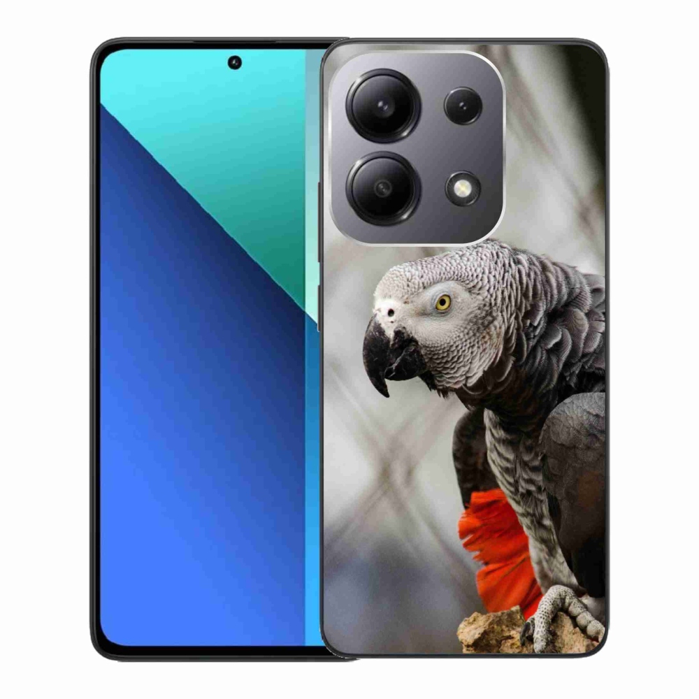 Gelový kryt mmCase na Xiaomi Redmi Note 13 - papoušek žako 3