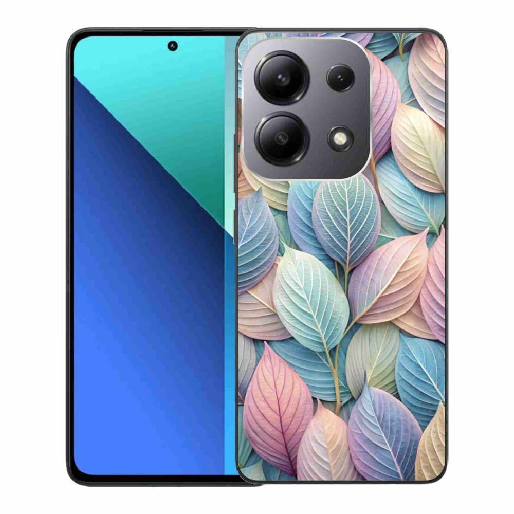 Gelový kryt mmCase na Xiaomi Redmi Note 13 - pastelové listy