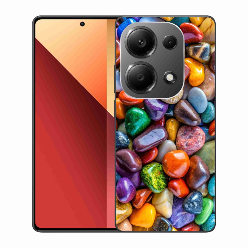 Gelový kryt mmCase na Xiaomi Redmi Note 13 Pro 4G/Poco M6 Pro - barevné kamínky